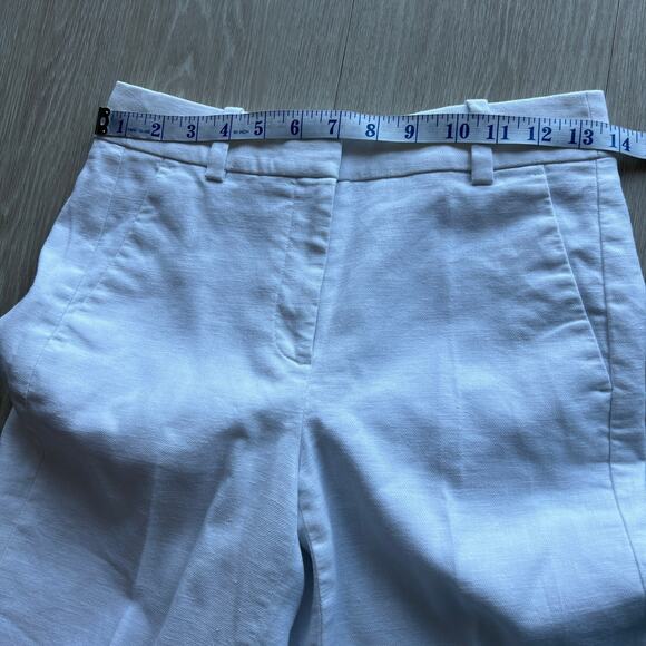 J Crew Carolina Flare Pant In Stretch Linen Blend Womens Size 00 White - Picture 4 of 13